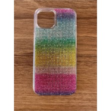 Case Collection Iphone 15 Pro Uyumlu Diadmond Taşlı Slikon Kılıf (Handmade)