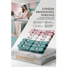 Nacario Mey Ithalat® Profesyonel Çamaşır Mandalı | 16'li Çelik Mekanizmalı Iz Bırakmaz Mandal Seti 723089