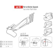 Apr Apere Pat ve Kemer Aparatı 90MM-35MM / Apr 165