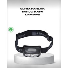 TKÇ Gece Balıkçılığı Için Ultra Parlak Şarjlı Kafa Lambası | 4 Işık Modu + USB Şarj