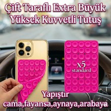 Case Collection Büyük Telefon Tutucu Çift Taraflı Vantuz Ultra Kuvvetli Araç Tutucu Slikon Vakum