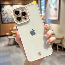 Case Collection Iphone 14 Pro Uyumlu Kılıf Kamera Lens Çıkıntılı Korumalı Parlak Şeffaf Silikon