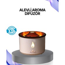 TKÇ Volkan Efektli Aroma Difüzörü – Sessiz Çalışma, Otomatik Kapanma ve LED Işık