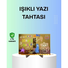 TKÇ Yaratıcı Çizim ve Mesajlar Için LED Işıklı Renkli Tahta