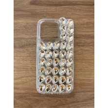 Case Collection Iphone 14 Uyumlu Kristal Taşlı Slikon Kılıf (Handmade)