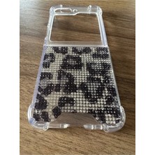 Case Collection Samsung Galaxy Flip 5 Uyumlu Diamond Taşlı Kapak Korumalı