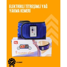 TKÇ Titreşimli Masaj ve Zayıflama Kemeri – 5 Motor, 20 Mıknatıs, Ayarlanabilir Hız