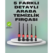 TKÇ 5'li Araç Temizlik Fırça Seti-Detaylı Temizlik Için Çok Amaçlı Fırçalar