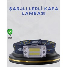 TKÇ Kompakt LED Kafs Feneri USB Şarjlı Manyetik 2 Işık Modlu 215 Lümen