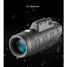 Özgürce 40X60 Ultra Zoom Monoküler Teleskop, Pusula, Tripod ve Telefon Tutucu