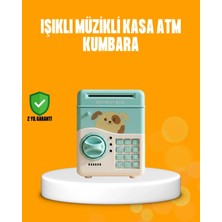 TKÇ Su Yeşili Atm Kasa Görünümlü Elektronik Şifreli Çocuk Kumbarası