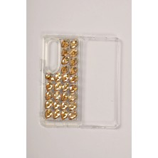 Case Collection Galaxy Z Fold 4 Uyumlu Taşlı Kılıf