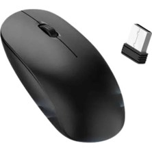 TKÇ Ergonomik Tasarım Kablosuz Siyah Mouse Hassas Uzun Ömürlü