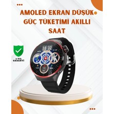 TKÇ Amoled Ekranlı Akıllı Saat Bluetooth Arama ve Nfc Destekli