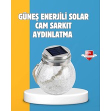 TKÇ Suya Dayanıklı Güneş Enerjili Cam Şişe Sarkıt Lamba