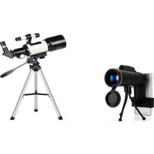 Özgürce Yüksek Çözünürlüklü Uzay ve Kara Teleskopu ile Dürbün ve Tripod Seti