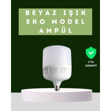 TKÇ Şarjlı LED Torch Ampul 30 Watt Beyaz Işık Enerji Tasarruflu