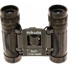 Özgürce 8X21 Nikula Dürbün Kamuflaj Av Dürbünü 131M/1000M Kauçuk Kaplama