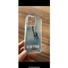 Case Collection Iphone  12 Promax Uyumlu Hareketli Kapak 3 Boyutlu  Slikon Kapak ( Türkiye De Ilk )New York Kılıf