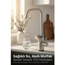 Watalina Akıllı Su Arıtma Musluğu - Anlık Tds Ölçüm LED Ekran Filtre Hatırlatıcılı