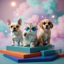 Lady Fify Kedi ve Köpek Için 10.5cm Güneş Gözlüğü