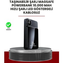 TKÇ Gerçek Zamanlı Güç Göstergeli Manyetik Usb-C Taşınabilir Powerbank