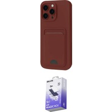 Elektronikçim Ieg™ iPhone 16 Pro Max Kılıf Vadi Çizgi Prime - Siyah Bilvis 5in1 5d Magic Hayalet Cam Ekran Ko
