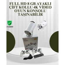 TKÇ Portatif 4K Projeksiyon – 4.000 Uygulama, Kablosuz Yansıtma ve Bluetooth 5.0