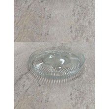 altabi Papatya 12 Adet Cam Tatlı ve Pasta Tabağı Seti - 16 cm