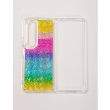 Case Collection Galaxy Z Fold 3 Diamonds Taşlı Uyumlu   Kılıf
