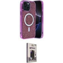 Elektronikçim Ieg™ iPhone 14 Kılıf Eksen Çizgi - Siyah Bilvis Hayalet Cam Ekran Koruyucu ELK-34863