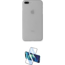 Elektronikçim Ieg™ iPhone 7 Plus Kılıf Yadigar Yansıma Serisi - Siyah 3D Antistatik Cam Ekran Koruyucu Elk-34