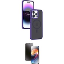 Elektronikçim Ieg™ iPhone 15 Pro Max Kılıf Yörünge Klasik - Siyah 3D Antistatik Mat Seramik Nano Ekran Koruy