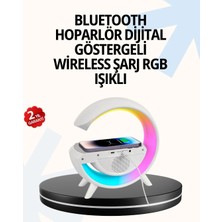 TKÇ 15W Hızlı Şarj Destekli LED Atmosfer Işığı ve Alarm Fonksiyonlu Lamba