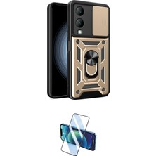 Elektronikçim Ieg™ Y17S Kılıf Ahenk Klasik - Siyah 3D Antistatik Cam Ekran Koruyucu ELK-34863