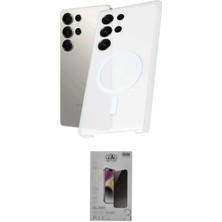 Elektronikçim Ieg™ Galaxy S24 Ultra Kılıf Kutup Minimal - Siyah Bilvis Hayalet Cam Ekran Koruyucu ELK-34863