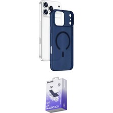 Elektronikçim Ieg™ iPhone 17 Pro Max Kılıf Ahenk Minimal Serisi - Siyah Bilvis 5in1 5d Magic Hayalet Cam Ekran