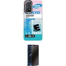 Elektronikçim Ieg™ Redmi Note 11 Pro Kılıf Siluet Çizgi Koleksiyonu - Siyah 3D Antistatik Hayalet Cam Ekran K