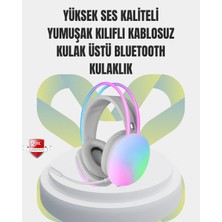 TKÇ 40MM Sürücülü Rgb Kablosuz Kulaklık – Oyun ve Müzik Için