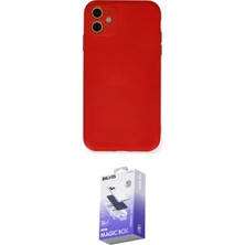 Elektronikçim Ieg™ iPhone 11 Kılıf Ahenk Serisi - Siyah Bilvis 5in1 5d Magic Hayalet Cam Ekran Koruyucu Elk-34