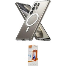 Elektronikçim Ieg™ Galaxy S24 Ultra Kılıf Ahenk Yansıma Prime - Siyah Autokit 5in1 Fiber Polymer Nano Ekran K