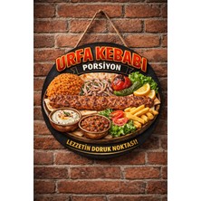 Mayeka Urfa Kebabı Porsiyon Temalı Kebapçılar Restoranlar Lokantalar Için Ahşap Duvar Kapı Dekoratif Süs