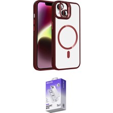 Elektronikçim Ieg™ iPhone 14 Kılıf Yadigar Asil Koleksiyonu - Siyah Bilvis 5in1 3D Magic Cam Ekran Koruyucu El