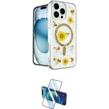Elektronikçim Ieg™ iPhone 16 Pro Kılıf Kozmos Doku - Siyah 3D Antistatik Cam Ekran Koruyucu ELK-34863