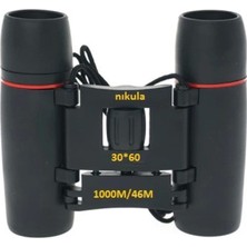 Özgürce 30X60 Taşımalı Siyah Mini Dürbün, Kompakt ve Hafif Tasarım