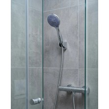 TKÇ 4 Modlu El Duşu Başlığı Spiral Hortumlu Duş Seti Banyo Aksesuarı