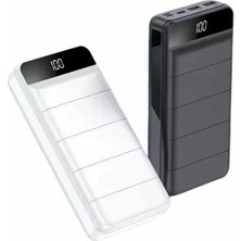 TKÇ Powerbank 50.000 Mah Dijital Göstergeli Taşınabilir 4 Portlu Hızlı Powerbank