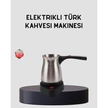 TKÇ Elektrikli Türk Kahvesi Cezvesi 800W Kablosuz Döner Tabanlı