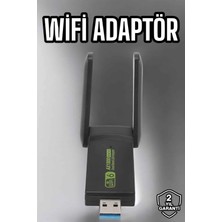 TKÇ Wifi Adaptör Çift Bantlı Kablosuz Wifi Adaptörü