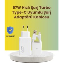 TKÇ 67W Hızlı Şarj Adaptörü ve Veri Aktarım Özellikli Type-C Kablo Seti